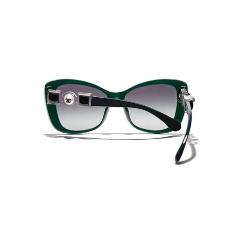 chanel 5445h 1672/s6 butterfly sunglasses green 55mm|Butterfly Sunglasses .